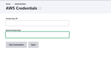 Aws cred Form