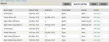 Block Display Control Type Listing