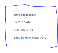 Front-end block display