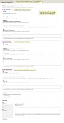 Screenshot of the Block Attributes configuration fields added by the module on the Block Configuration forms.