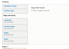 Block in page not found