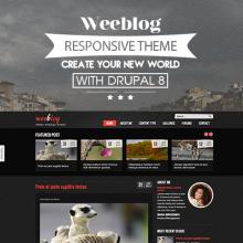 Personal Blog Drupal 8 Theme