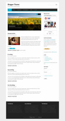 Blogger Drupal theme