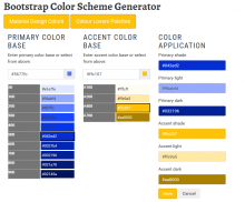 Drupal Bootstrap Material Design Colors