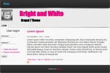 Bright and White theme screenshot