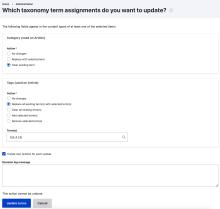 UI for bulk updating term reference fields.