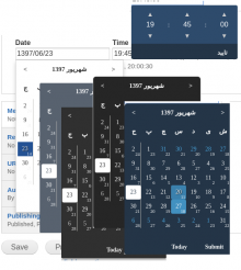 Date Popup Widget / Node creation page