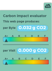 Carbon impact evaluator block