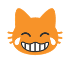 Cat Face With Tears of Joy Emoji