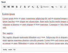 CKEditor Format Buttons