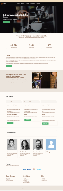 Coffee Zymphonies Theme | Drupal 10