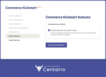 Commerce Kickstart installer