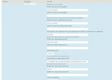 settings for commerce price alternative tax formatter