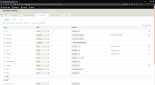Screenshot of the "Print" view mode configuration page.