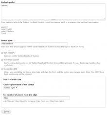 Configuration form