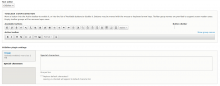 Configuration form in text format