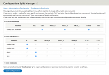 Configuration Split Manager