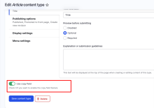 configure copy field