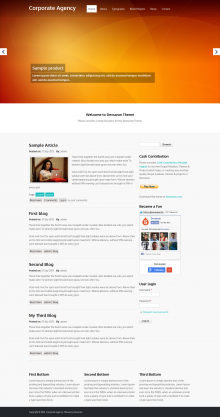 Corporate Agency Theme Sccreenshot