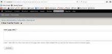 Cache clear Form