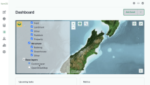 farmOS map view with a custom layer