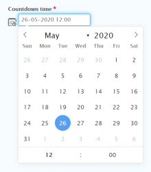 DateTime Flatpickr Widget