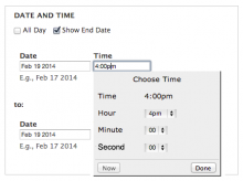 Date time picker