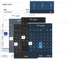 date field popup