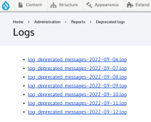 Deprecated errors capture