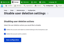 Module settings