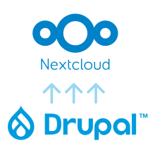 Drupal to NextCloud Logo