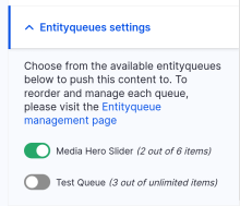 Entityqueue Form Widget in new admin themes