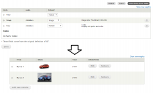 An example of ief table view mode