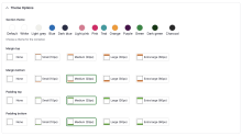 Example of styled inputs in a form