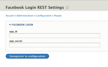 Facebook Login REST settings