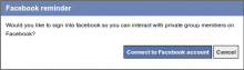Facebook Reminder