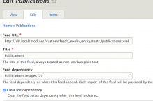 A feed set as a dependency