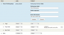 Formatter settings