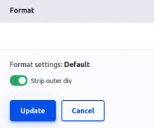 Field strip outer div - formatter settings