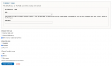 Filterable link by bundle type