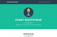 One Page Bootstrap Freelancer