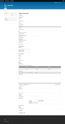 Frontend form test