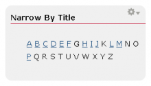 a glossary facet
