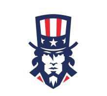 Governor Logo looking like a mean Uncle Sam