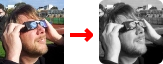 Example of a Gravatar with an image style applied