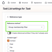 Group Entity Reference Filter