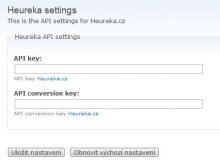 Administer->Store Administration->Configuration->Heureka settings