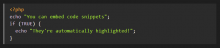 A screenshot of a code snippet with syntax highlighting