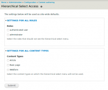 Hierarchical Select Access