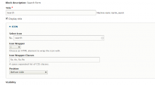 Icon Block Form